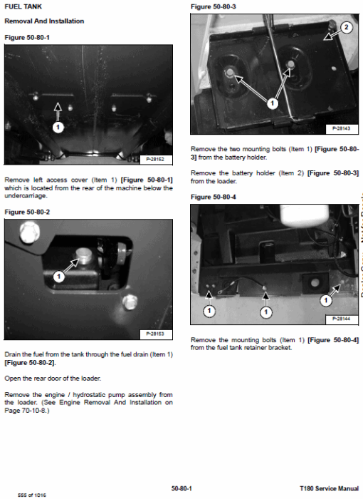 Bobcat T180 Compact Loader Service Manual - Image 5