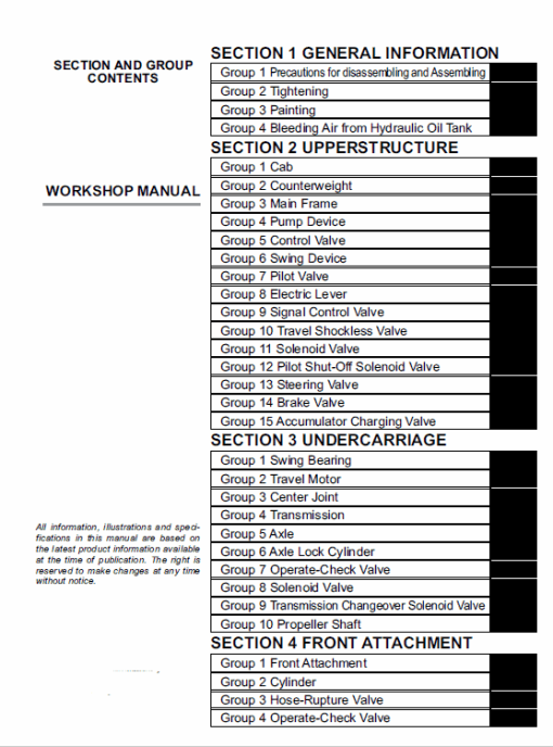 Hitachi ZAXIS ZX210W-3 and ZX220W-3 Excavator Service Repair Manual - Image 2