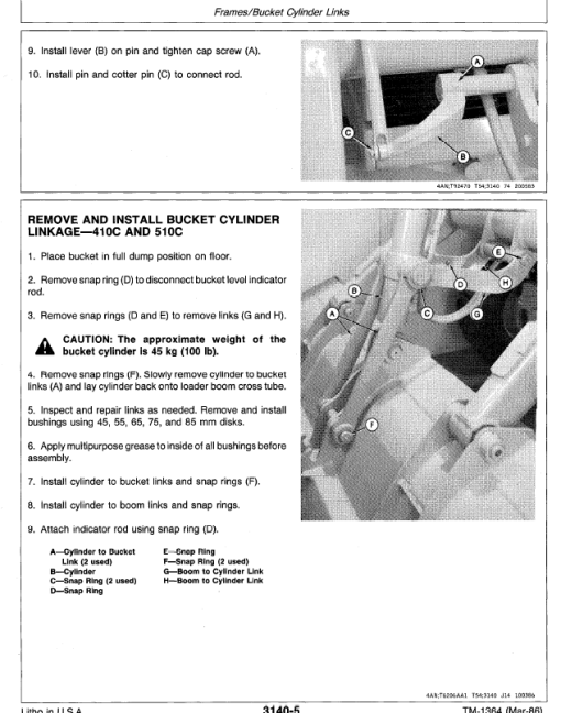 John Deere 410B, 410C, 510B, 510C Backhoe Loader Technical Manual - Image 9