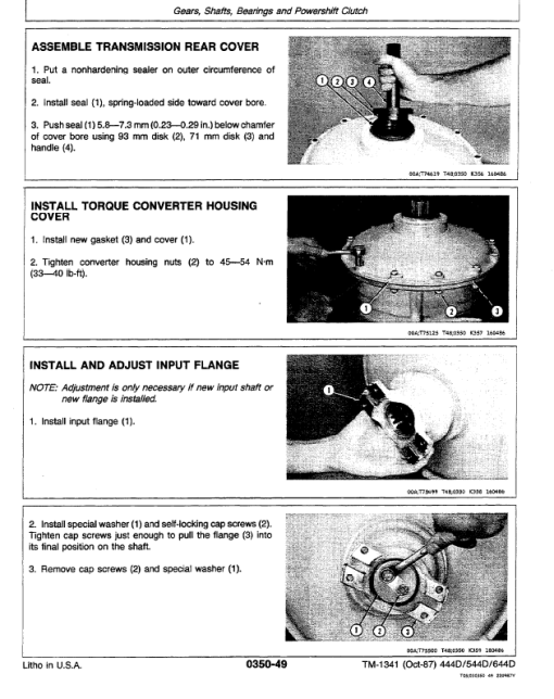 John Deere 444D, 544D and 644D Loader Technical Manual (TM1341) - Image 9