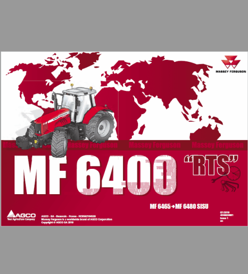 Massey Ferguson 6445, 6455, 6460, 6465, 6470, 6475, 6480 Tractor Service Manual - Image 2