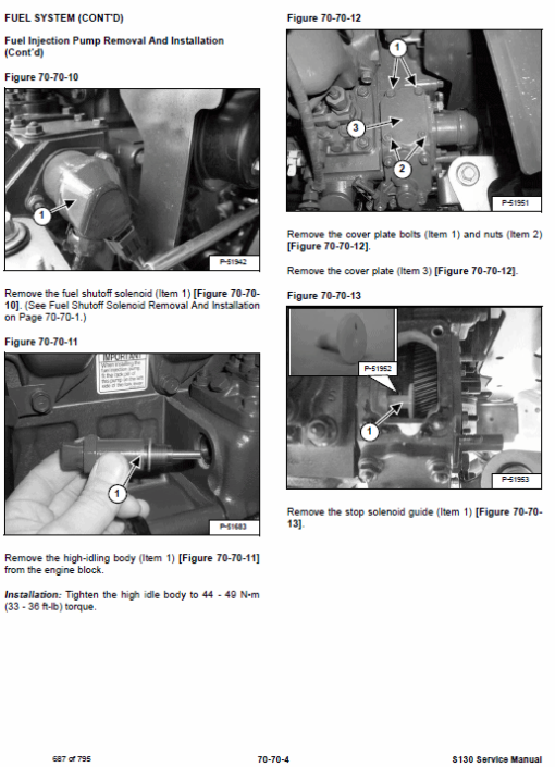 Bobcat S130 Skid-Steer Loader Service Manual - Image 9