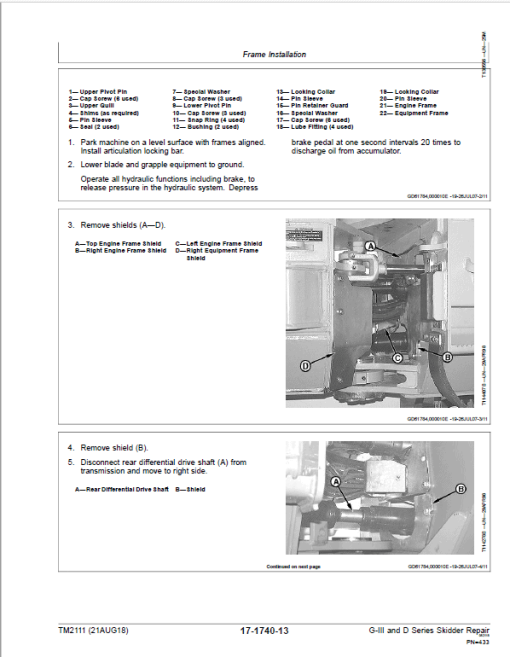 John Deere 640G-III, 648G-III, 460D Skidder Repair Manual (S.N. 586337 - 604613) - Image 5