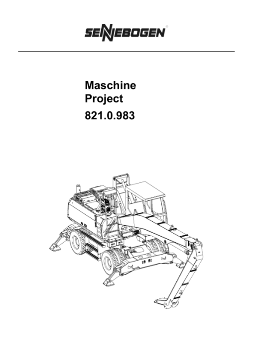 Sennebogen 821.0.983 Operators, Maintenance and Parts Manual - Image 2