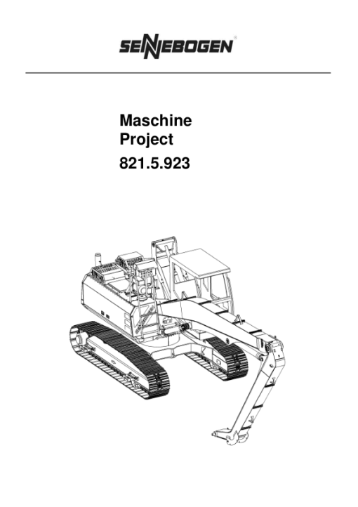 Sennebogen 821.5.923 Schematics and Parts Manual