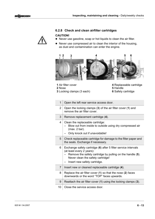 Sennebogen 825.0.1039 Operators, Maintenance and Parts Manual - Image 4