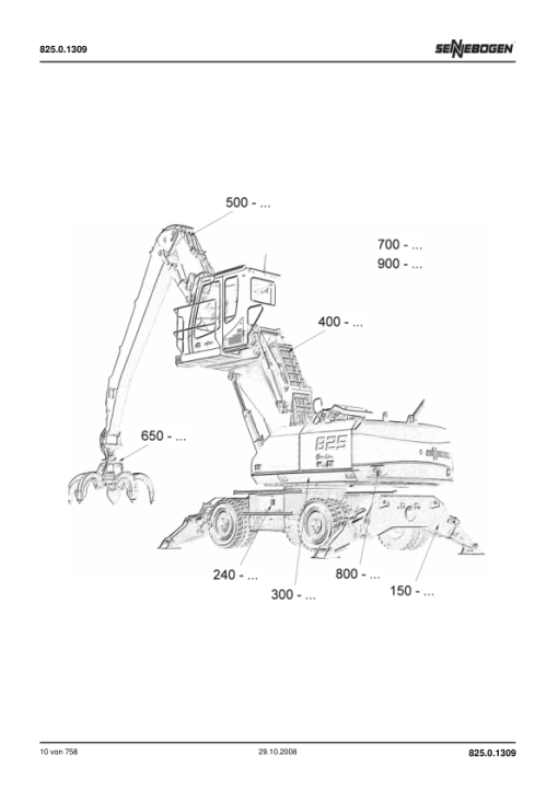 Sennebogen 825.0.1309 Operators, Maintenance and Parts Manual - Image 2