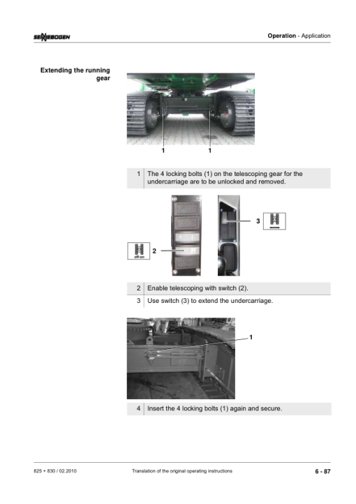 Sennebogen 825.0.1408 Operators, Maintenance and Parts Manual - Image 3