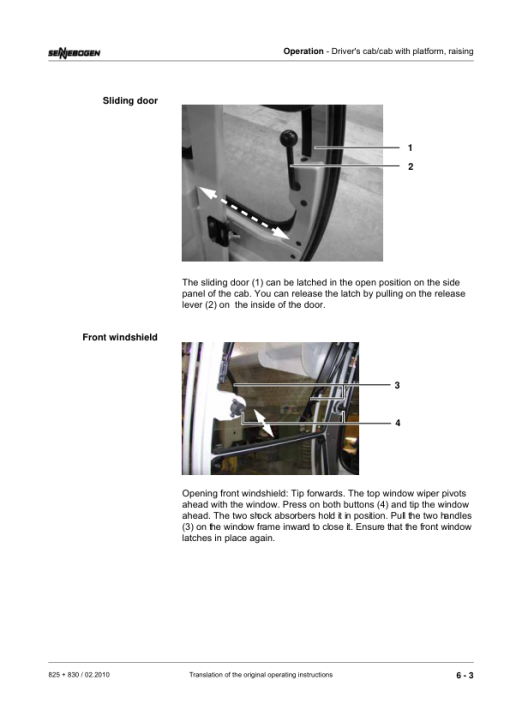 Sennebogen 825.0.1422 Operators, Maintenance and Parts Manual - Image 2