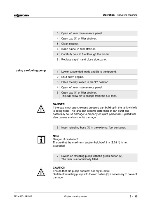 Sennebogen 830.0.1156 Operators, Maintenance and Parts Manual - Image 4