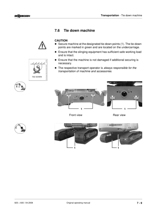 Sennebogen 830.0.1156 Operators, Maintenance and Parts Manual - Image 5