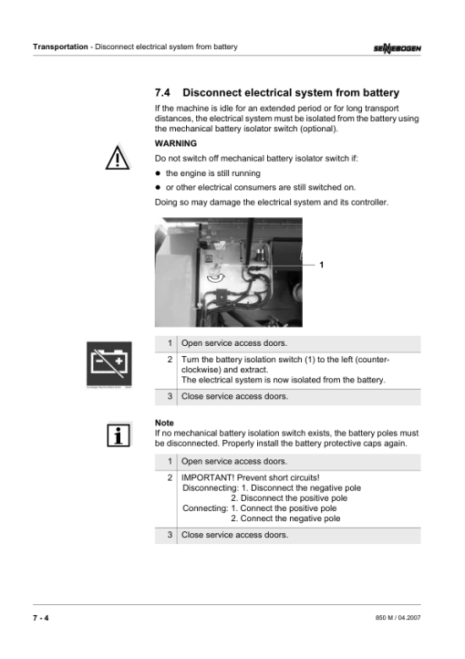 Sennebogen 850.0.227 Operators, Maintenance and Parts Manual - Image 4