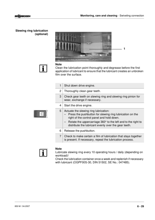 Sennebogen 850.0.318 Operators, Maintenance and Parts Manual - Image 5