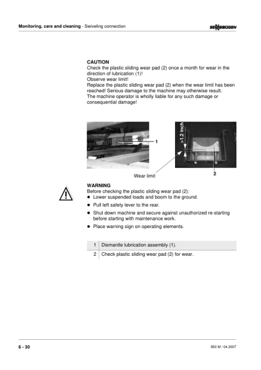 Sennebogen 850.0.329 Operators, Maintenance and Parts Manual - Image 3