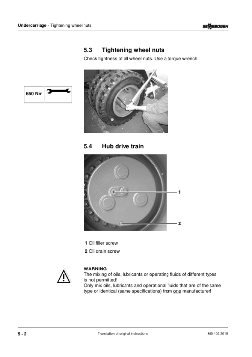 Sennebogen 860.0.1006 Operators, Maintenance and Parts Manual - Image 5