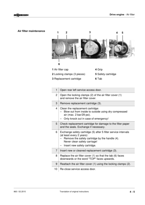 Sennebogen 860.0.1015 Operators, Maintenance and Parts Manual - Image 5