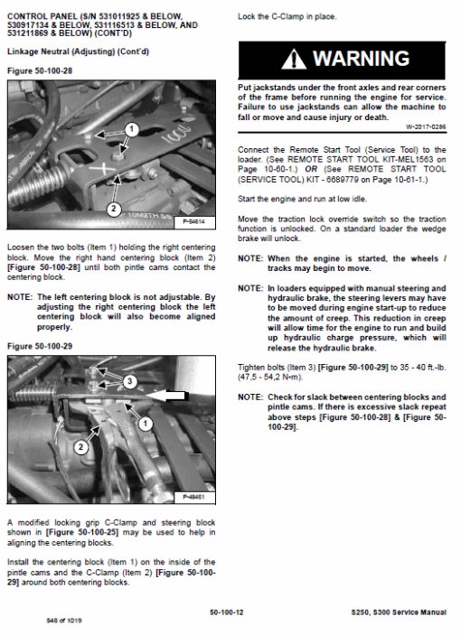 Bobcat S250 and S300 Skid-Steer Loader Service Manual - Image 3