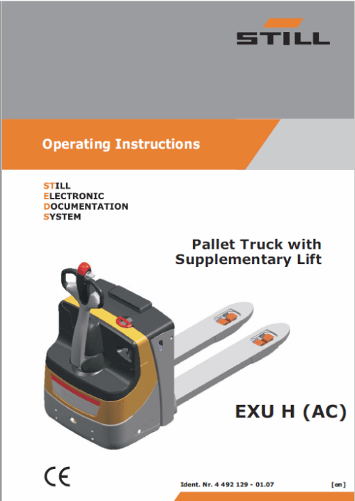 Still EXU-H, EXU-S, EXU-SF, EXU 16-20 Pallet Truck Workshop Repair Manual - Image 10