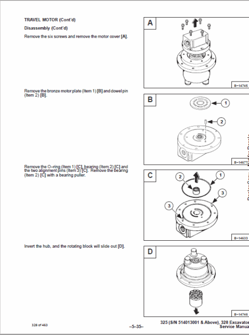 Bobcat X325 and X328 Excavator Service Manual - Image 4