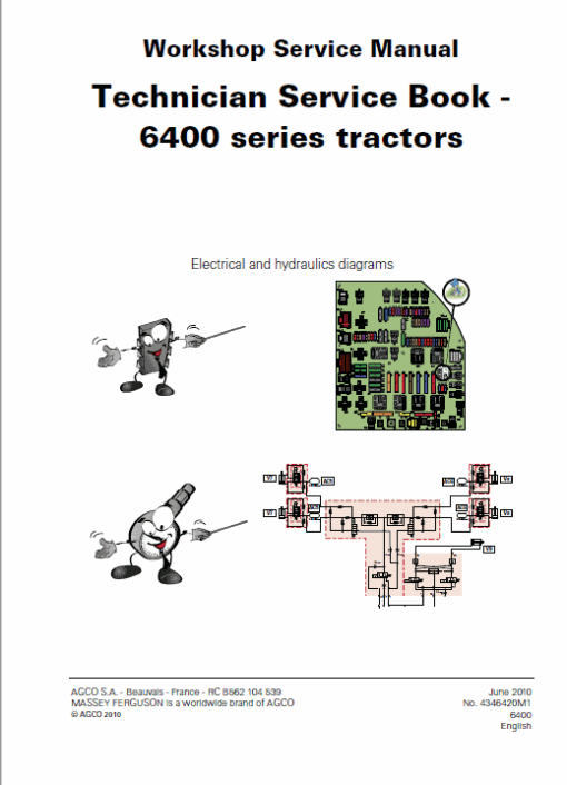 Massey Ferguson 6445, 6455, 6460, 6465, 6470, 6475, 6480 Tractor Service Manual - Image 3