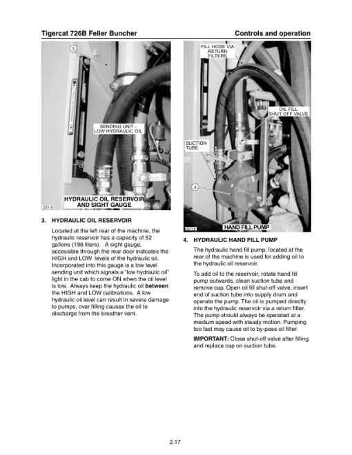 Tigercat 726B Feller Buncher Repair Service Manual (SN 7261001 - 7261999) - Image 5