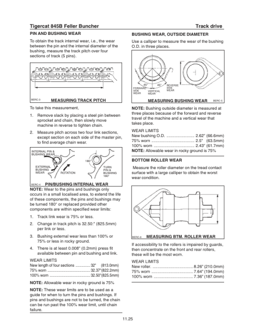 Tigercat 845B Feller Buncher Repair Service Manual (SN 8450501 - 8451499) - Image 3