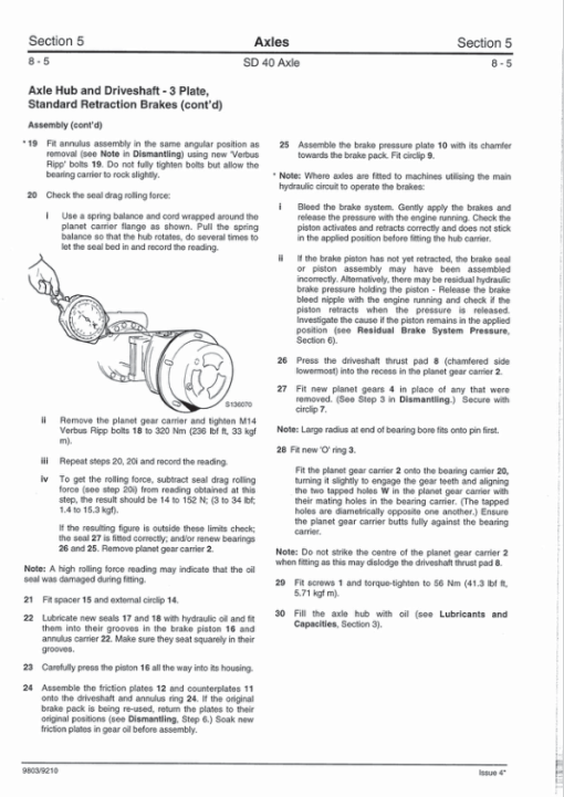 JCB SD40 Steer Drive Axles Service Repair Manual - Image 5