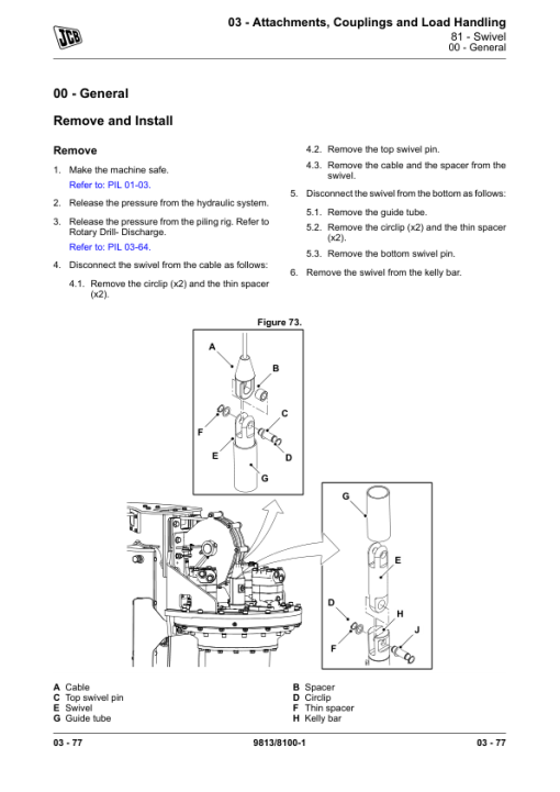 JCB 4CX Pilingmaster Loader Service Repair Manual - Image 2