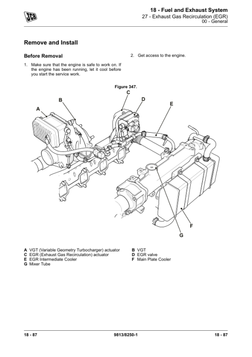 JCB 110W Hydradig Wheleed Excavator Service Repair Manual - Image 3