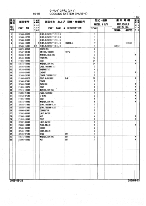 Mitsubishi S12A2-Y1TAA1 Engine (SN 22328-) Parts Catalog Manual - Image 2