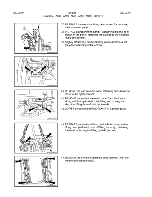 Valtra A650, A750, A850, A950, A990 Tractors Repair Manual - Image 3