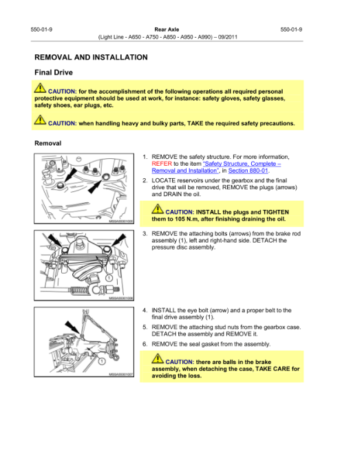 Valtra A650, A750, A850, A950, A990 Tractors Repair Manual - Image 5