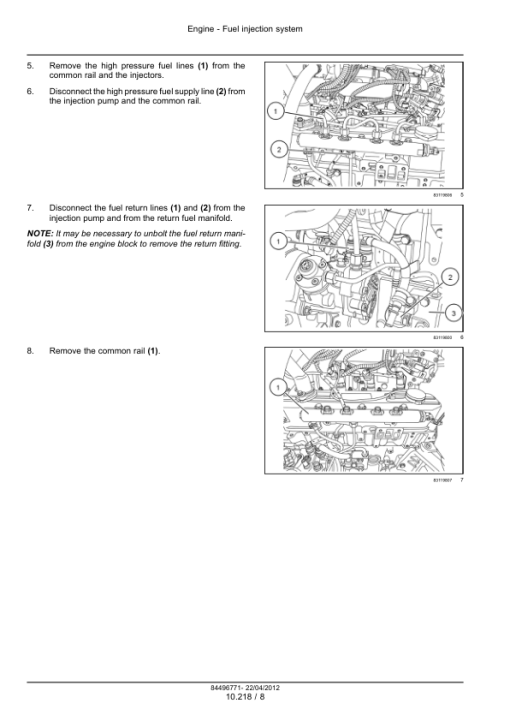 CNH F5DFL413 & F5HFL413 Tier 4A Engine Repair Manual - Image 2