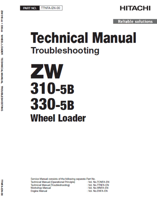 Hitachi ZW310-5A, ZW310-5B Wheel Loader Service Repair Manual - Image 6