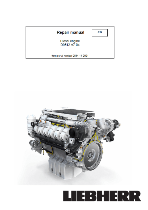 Liebherr D9512 A7-04 Engine Service Manual