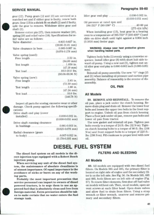 Case 385, 485, 585, 685, 885 Tractors Repair Manual - Image 3