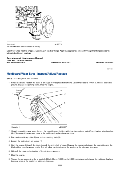 Caterpillar CAT 12M Motor Grader Service Repair Manual (B9F00001 and up) - Image 3