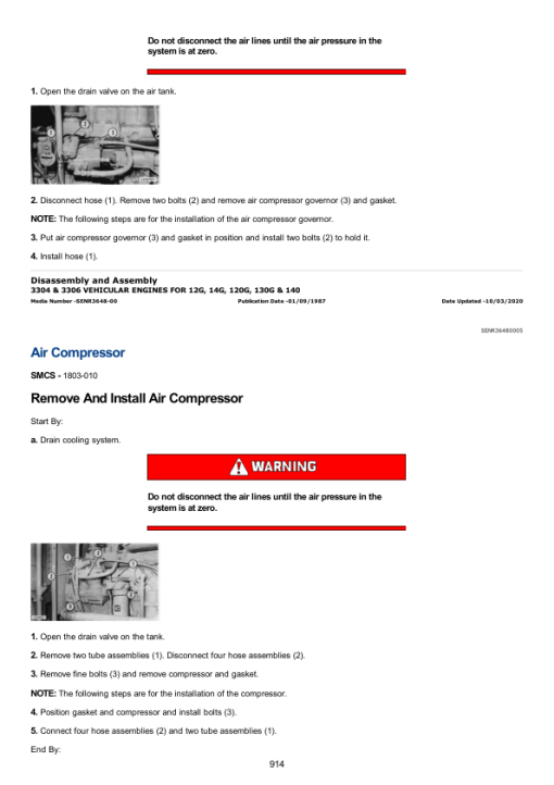 Caterpillar CAT 140G Motor Grader Service Repair Manual (13W00425 till 00740) - Image 5