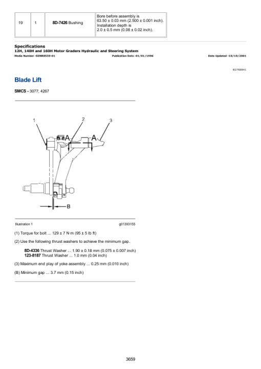 Caterpillar CAT 140H Motor Grader Service Repair Manual (8KM00001 and up) - Image 4