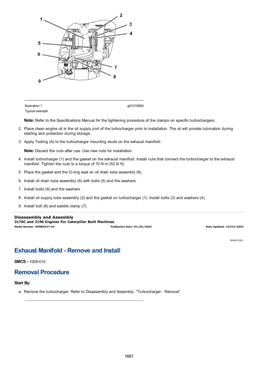 Caterpillar CAT 140H Motor Grader Service Repair Manual (CCA00001 and up) - Image 3