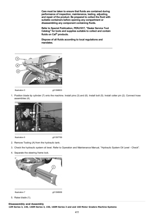 Caterpillar CAT 140M3 Motor Grader Service Repair Manual (N9D00001 and up) - Image 4