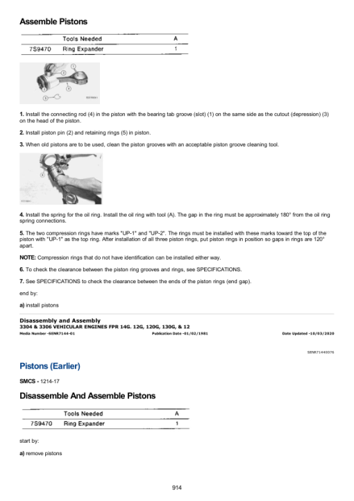 Caterpillar CAT 14G Motor Grader Service Repair Manual (96U04298 till 07045) - Image 5