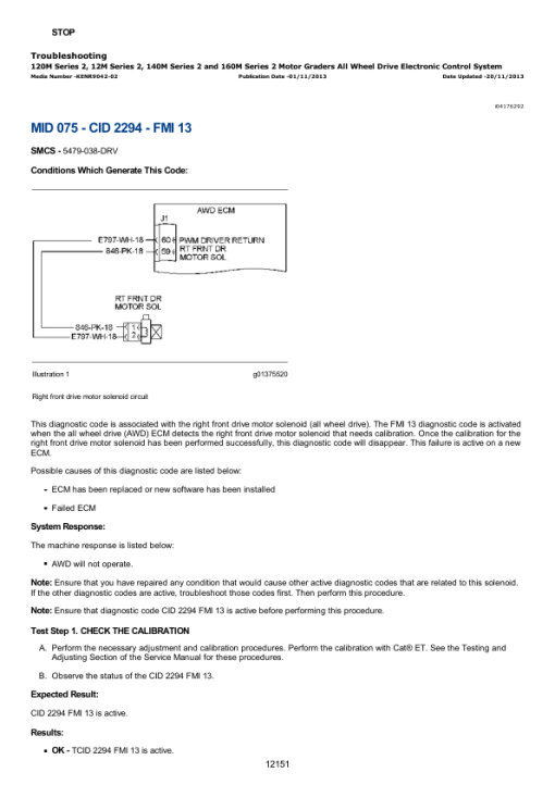 Caterpillar CAT 160M2 Motor Grader Service Repair Manual (R9L00001 and up) - Image 2