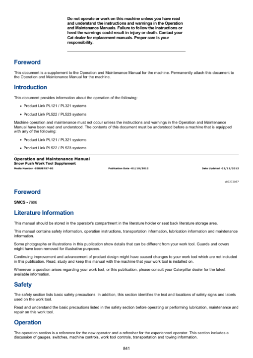 Caterpillar CAT 232 Skidsteer Loader Service Repair Manual (CAB00001 and up) - Image 4