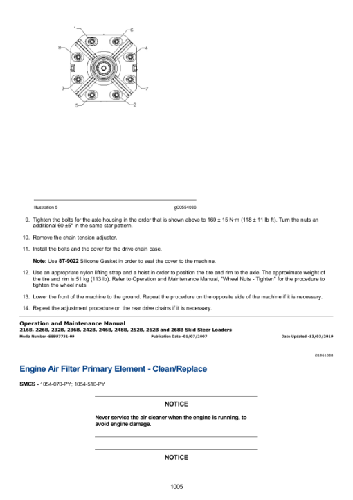 Caterpillar CAT 232B Skidsteer Loader Service Repair Manual (SCH00001 till 02474) - Image 2