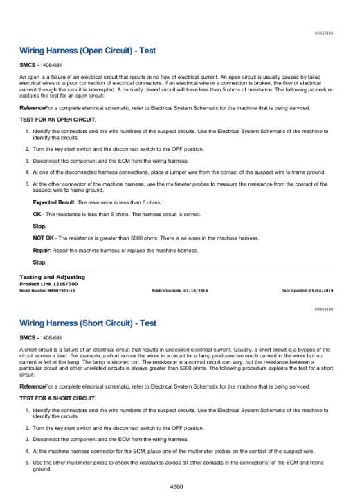 Caterpillar CAT 235C Excavator Service Repair Manual (2PG00001 and up) - Image 4