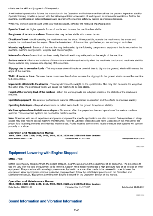 Caterpillar CAT 236B Skidsteer Loader Service Repair Manual (HEN06750 and up) - Image 2