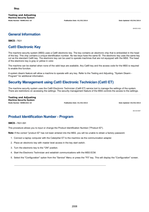 Caterpillar CAT 236B Skidsteer Loader Service Repair Manual (HEN06750 and up) - Image 3