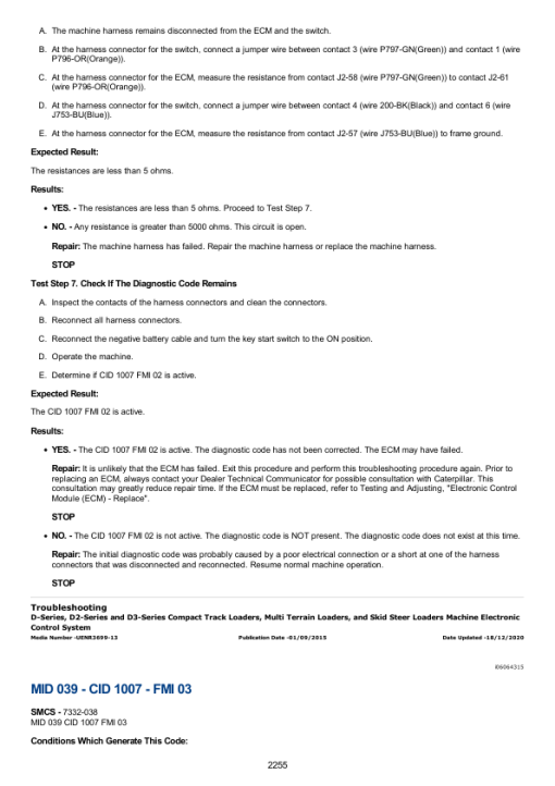 Caterpillar CAT 236D3 Skid Steer Loader Service Repair Manual (KXL00001 and up) - Image 4