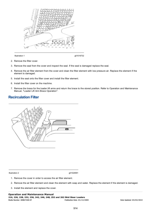 Caterpillar CAT 242 Skidsteer Loader Service Repair Manual (CMB00001 and up) - Image 5